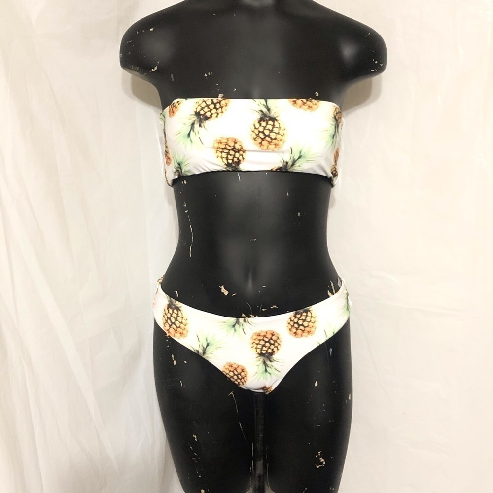 Zaful Two Piece Pineapple Print Swimsuit